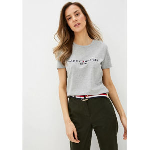 Tommy Hilfiger dámské šedé tričko - XL (PYT)